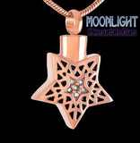 Star Crystal Urn Cremation Necklace