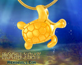 Sea Turtle Pet Crystal Urn Cremation Necklace