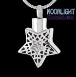 Star Crystal Urn Cremation Necklace