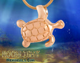 Sea Turtle Pet Crystal Urn Cremation Necklace