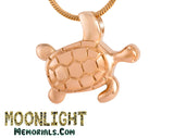 Sea Turtle Pet Crystal Urn Cremation Necklace