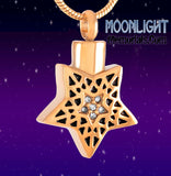 Star Crystal Urn Cremation Necklace