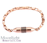 Stainless Steel Cylinder Urn Cremation Bracelet