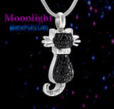 Cat Crystal Pet Urn Cremation Necklace