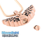 Paw Pet Dog Cat Angel Wings Urn Cremation Necklace