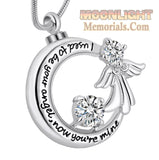 I used to be your angel now you're mine Urn Cremation Ashes Necklace