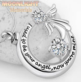 I used to be your angel now you're mine Urn Cremation Ashes Necklace