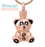 Teddy Bear Urn Cremation Necklace