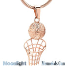 Basketball Net Urn Cremation Necklace