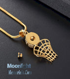 Basketball Net Urn Cremation Necklace