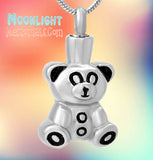 Teddy Bear Urn Cremation Necklace