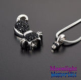 Cat Crystal Pet Urn Cremation Necklace