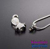 Cat Crystal Pet Urn Cremation Necklace