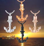 Anchor Rope Urn Cremation Pendant Ash Holder Memorial Necklace