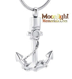 Anchor Rope Urn Cremation Pendant Ash Holder Memorial Necklace