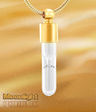 Hourglass Cremation Cylinder Urn Necklace