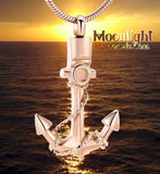 Anchor Rope Urn Cremation Pendant Ash Holder Memorial Necklace