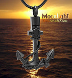 Anchor Rope Urn Cremation Pendant Ash Holder Memorial Necklace