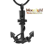 Anchor Rope Urn Cremation Pendant Ash Holder Memorial Necklace