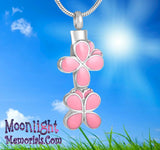 Butterfly Colorful Urn Cremation Pendant Ash Holder Memorial Necklace