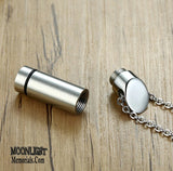 Cylinder Stainless Steel Cremation Urn Necklace