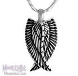 Wings Angels Urn Cremation Pendant Ash Holder Memorial Necklace