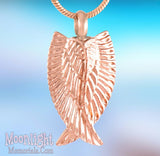 Wings Angels Urn Cremation Pendant Ash Holder Memorial Necklace