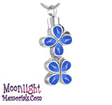 Butterfly Colorful Urn Cremation Pendant Ash Holder Memorial Necklace