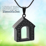 House Home Barn Dog Pet Urn Cremation Necklace