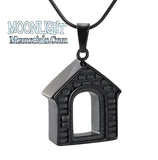 House Home Barn Dog Pet Urn Cremation Necklace