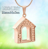 House Home Barn Dog Pet Urn Cremation Necklace