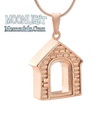 House Home Barn Dog Pet Urn Cremation Necklace