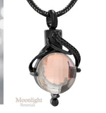 Mermaid's tears drop Urn Cremation Pendant Ash Holder Memorial Necklace