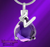 Crystal Teardrop Cremation Urn Necklace