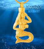 Mermaid Urn Cremation Pendant Ash Holder Memorial Necklace