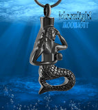 Mermaid Urn Cremation Pendant Ash Holder Memorial Necklace