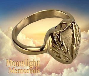 Angel Wings Cremation Ashes Urn Memorial Keepsake Ring