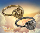 Angel Wings Cremation Ashes Urn Memorial Keepsake Ring