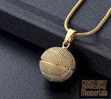 Basketball Urn Cremation Necklace