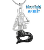 Mermaid Urn Cremation Pendant Ash Holder Memorial Necklace