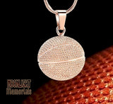 Basketball Urn Cremation Necklace