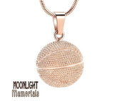 Basketball Urn Cremation Necklace