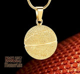 Basketball Urn Cremation Necklace