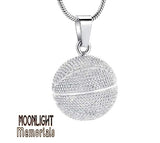 Basketball Urn Cremation Necklace