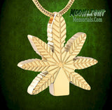 Leaf Weed Marijuana Cremation Urn Keepsake Ashes Memorial Necklace