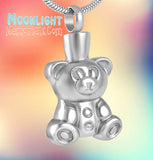 Teddy Bear Urn Cremation Necklace